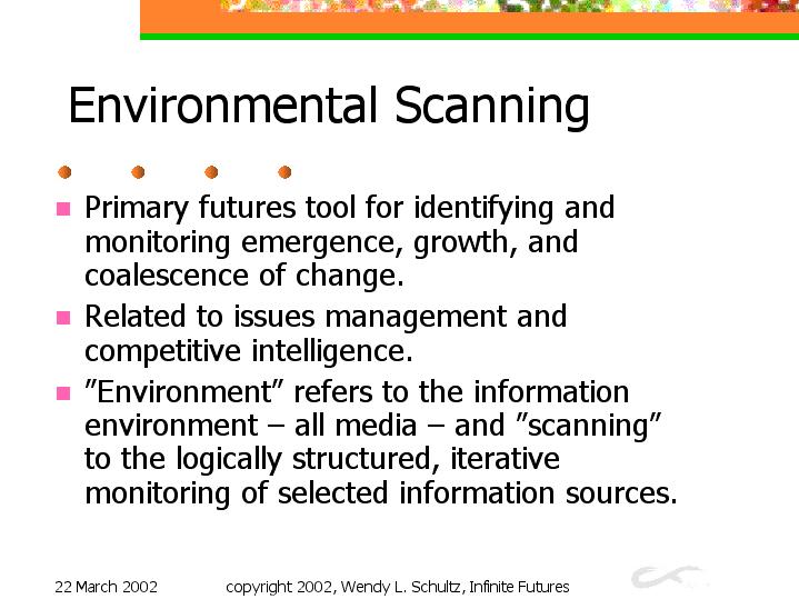 environmental scanning sample